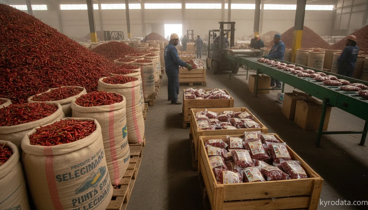 Brazilian pepper exports to Colombia surge roughly 7-fold