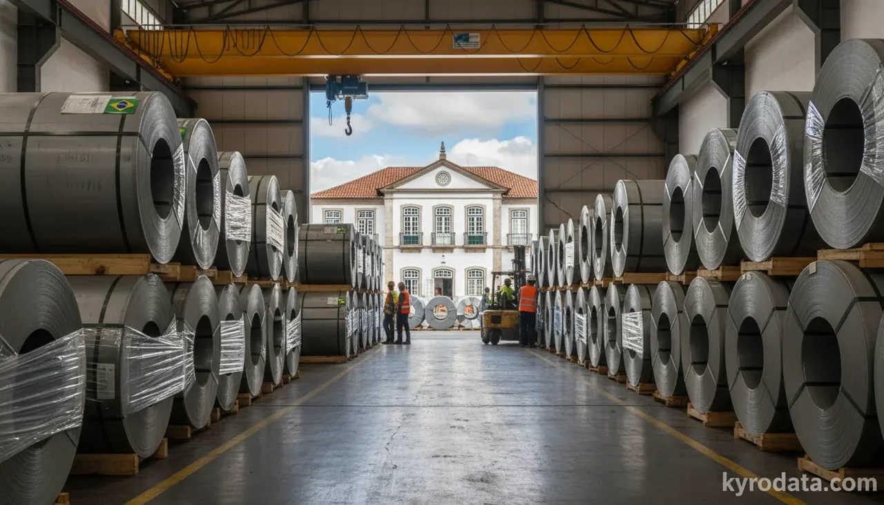 Editorial illustration on Brazilian foreign trade for the foreign trade chapter