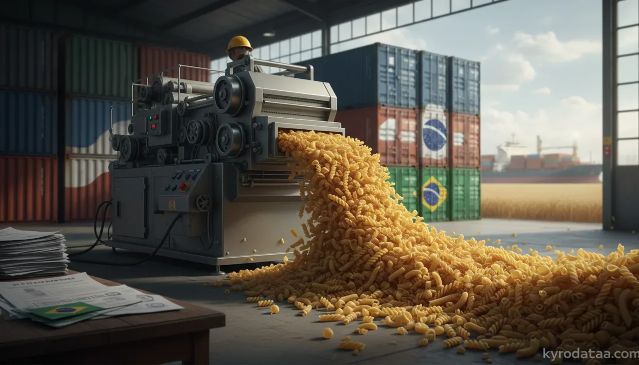 Exportación de pastas a Argentina sube 805% en 2025
